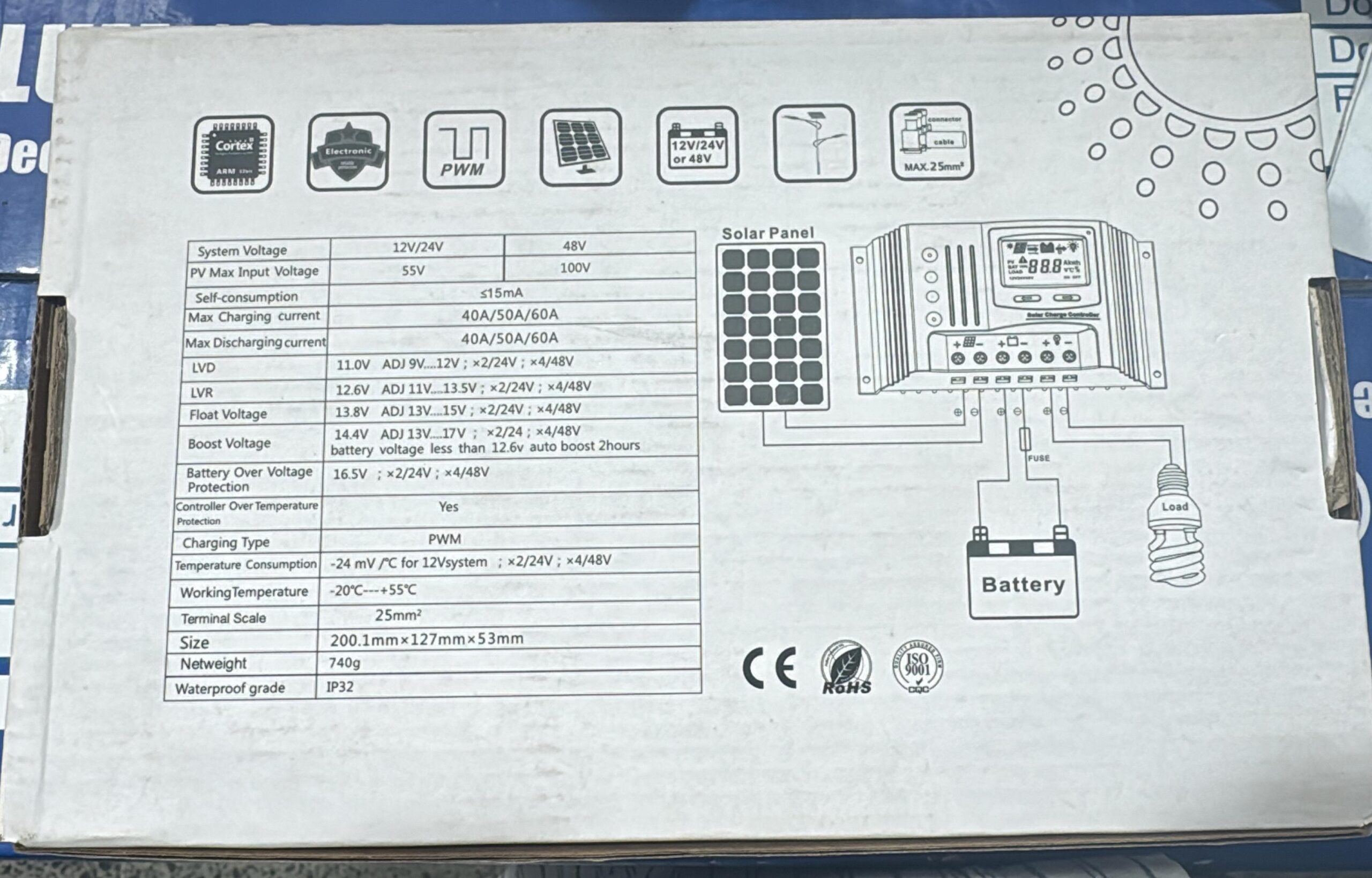 SOLAR CONTROLLER 60AH HUNTAR - Image 2